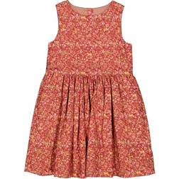 Wheat Thelma Dress - Flowers And Cats