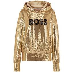 HUGO BOSS Relaxed Fit Hoodie - Gold