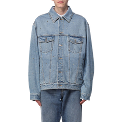 Valentino Garavani Roman Stud Embellished Jacket - Blue Denim