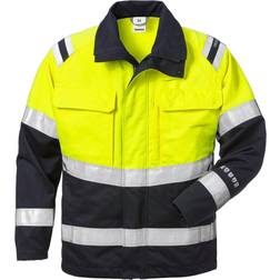 Fristads Flamestat arbejdsjakke 4176, Hi-Vis gul/marine