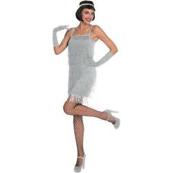 Amscan Silver Flapper Dress