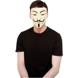 Smiffys Guy fawkes mask, white