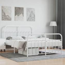 vidaXL Metal Bed Frame without Mattress 140x200 cm 140 x 200 cm