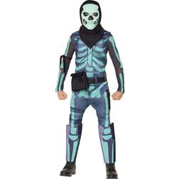 InSpirit Designs Fortnite Kids Green Skull Trooper Costume