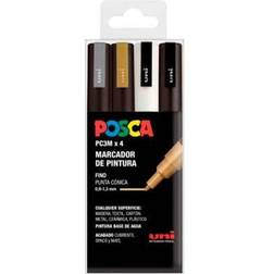 Posca Set PC 3M GSWB 4 Stifte, 4 Unidad Paquete de 1