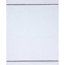 Svanefors Carlton Frottéhandduk Badlakan Vit, Brun (30x30cm)