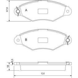 A.B.S. All Brake Systems bv 37040 Bremsbeläge 4-teilig