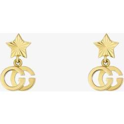 Gucci Interlocking 'G' Gold Star Drop Earrings YBD64860400100U