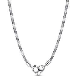 Pandora Moments Studded Chain Necklace - Silver