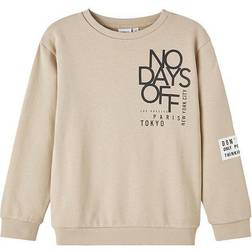 Name It Kid's Regular Fit Sweatshirt - Oxford Tan