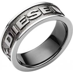 Diesel Ring Für Frauen Stahl, 8, 9, 10, Gunmetal Edelstahl Ring, DX1108060