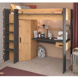Parisot wardrobe desk storage space Våningssäng 90x200cm