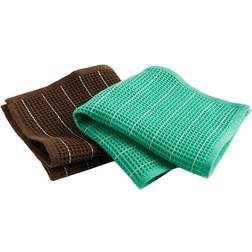 Hay Canteen 31x31 cm 2-pack Chocolatepinstripe Dishcloth Brown