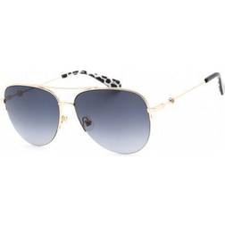 Kate Spade maisie women's gold-tone semi-rimless aviator 0807 9o