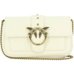 Pinko Love One Skuldertaske - Beige