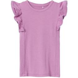 Name It T-shirt Nmfjulia Smoky Grape