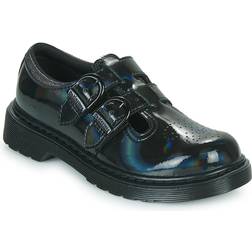 Dr. Martens Junior 8065 Rainbow Leather Mary Jane Shoes Black