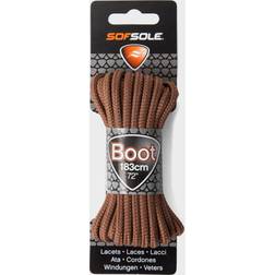 Sof Sole Wax Boot Laces 183cm, Brown