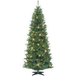 Puleo International Inc. 7-ft. Pre-Lit Carson Artificial Pine Christmas Tree