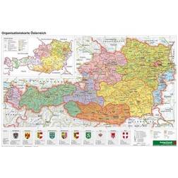 Österreich Organisiation Planokarte 1 1 400 000