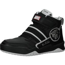 Geox Perth Boy Sneaker, Black/Silver