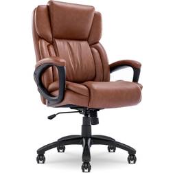 Serta Garret Executive Cognac Office Chair 45.5"