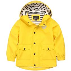 Rokka&rolla boys' waterproof rain jacket hooded anorak raincoat