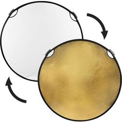 Glow Circular Collapsible Reflector with Handles 52" Gold/White