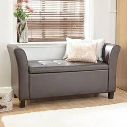 GFW Verona Brown Storage Bench 107x56cm