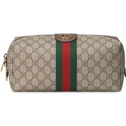 Gucci Medium Ophidia GG toilettas unisex nylon/canvas Eén maat Beige