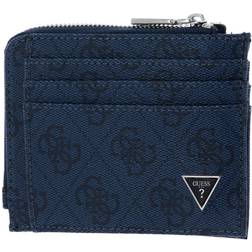 Guess Men's Vezzola Smart 4G-Logo Bi-Fold Wallet, Blue