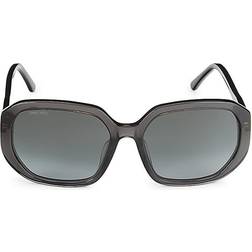 Jimmy Choo Women's Karly 57MM Geometric Black one-size