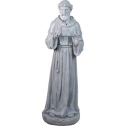 Northlight 28" St. Francis Holding a Bird Outdoor Garden Statue