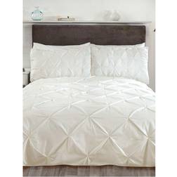 Furnishings Super King Balmoral Set Cream Duvet Cover White