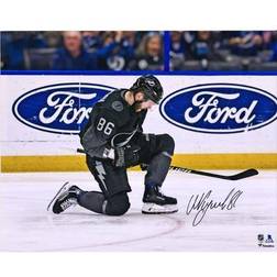 Nikita Kucherov Tampa Bay Lightning Fanatics Authentic Autographed x Black Jersey Goal Celebration Photograph