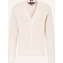 Tommy Hilfiger Herrkoftor Ribbstruktur Cardigan - Beige