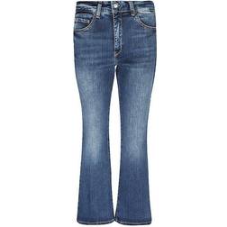 MAC Flare Cropped Jeans - Blue