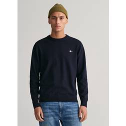 Gant Classic Cotton Crew Neck Evening Blue