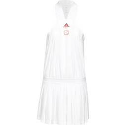 Adidas Women's All-In-One Tennis Dress - White/Scarlet