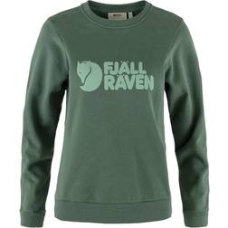 Fjällräven Women's Logo Sweater - Deep Patina/Misty Green