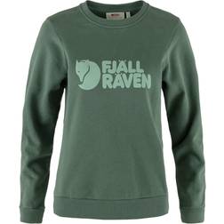 Fjällräven Women's Logo Sweater, XS, Deep Patina/Misty Green