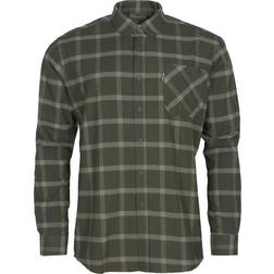 Pinewood Värnamo flannel skovmandsskjorte, Mørkegrøn/Grøn