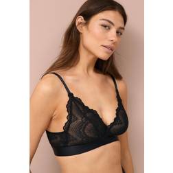 Understatement Pehmeät Rintaliivit Saboteur Lace Lined Bralette - Musta