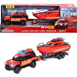 Majorette Land Rover Fire Rescue Boat