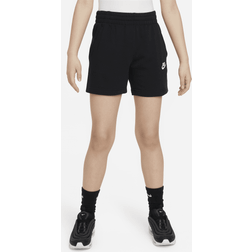 Nike Sportswear Club Fleece Big Kids' Girls' 5" French Terry Shorts in Black, FD2919-010 Black