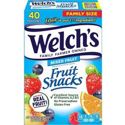 Welch's s Mixed Fruit Snacks Family 40 count 0.8oz 40pcs