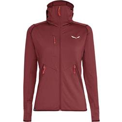 Salewa Women's Agner Hybrid Polarlite Fullzip Hoody Fleece jacket 34, red