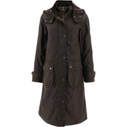 Barbour Long Cannich Wax Jacket - Olive