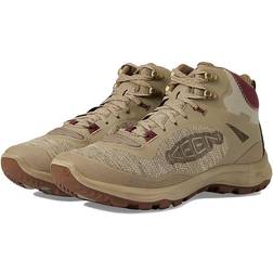 Keen Terradora Flex Mid Waterproof Plaza Taupe/Windsor Wine Women's Waterproof Boots Khaki