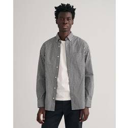 Gant Men Regular Fit Gingham Poplin Shirt Black